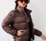 Zip Front Puffer Coat