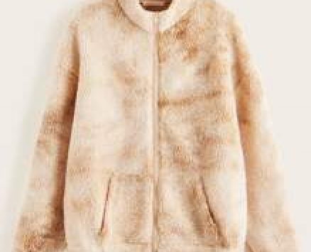 Zipper Pocket Front Tie Dye Jacket